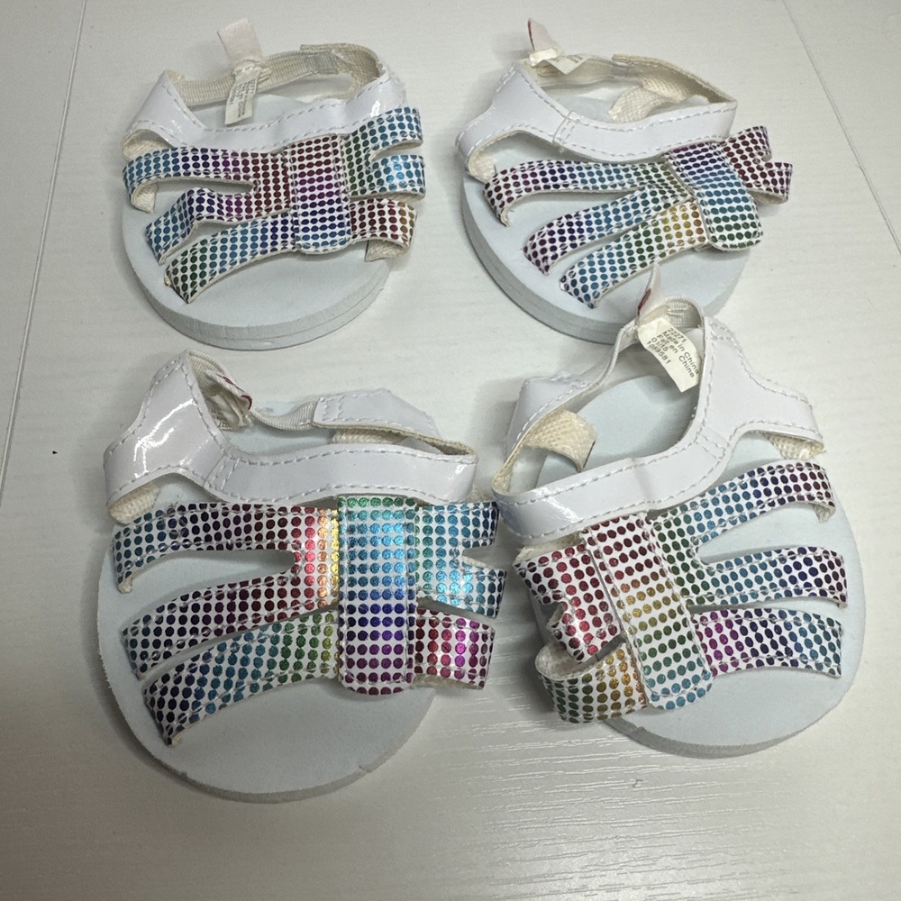 Build-A-Bear Workshop Sandals lot-2 Pairs